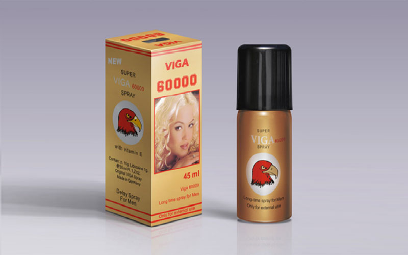 Xịt Kéo Dài Thời Gian Super Viga 60000 Đức 45ml Chống Xuất Tinh Sớm